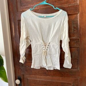 Eri + Ali Corset Tie Top Sz XS